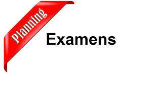 Planning of the first semester exams (Final)